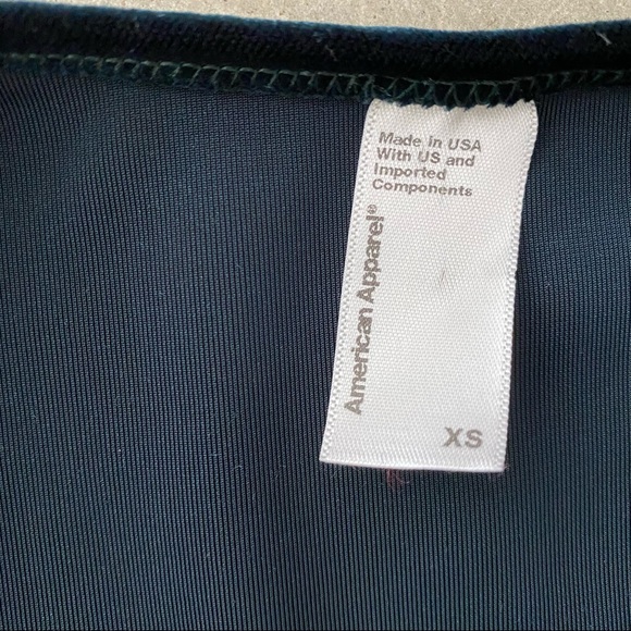 american apparel velvet wrap top - Picture 2 of 2